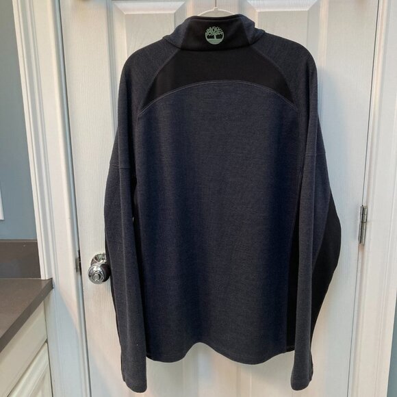 Timberland merino wool blend 1/2 zip long sleeve pullover size Large - Picture 6 of 8